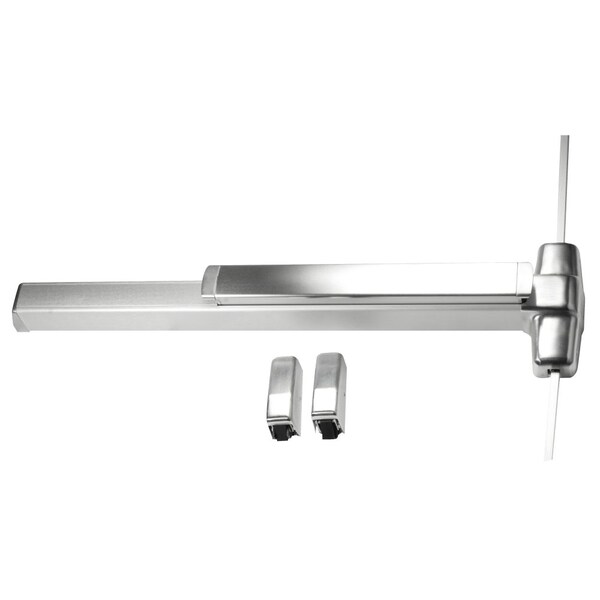 Grade 1 Surface Vertical Rod Exit Bar, Wide Stile Pushpad, 48-in Fire-rated Device, 84-in Door Heigh